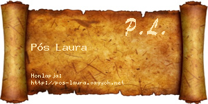 Pós Laura névjegykártya